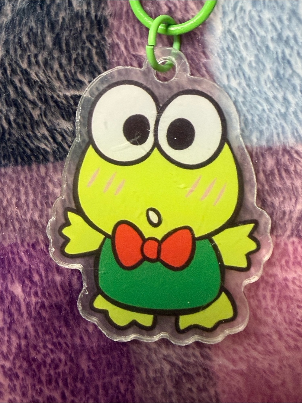 Sanrio Keroppi frog Backpack Charm NWT
